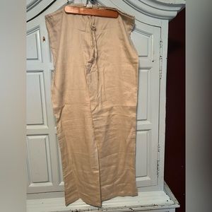 Drawstring cotton wide leg pant size 12